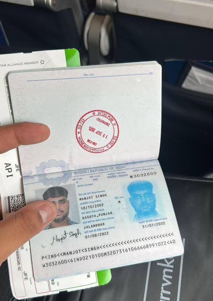 Star Alliance Departure & Passport Clearance - Manjot Singh